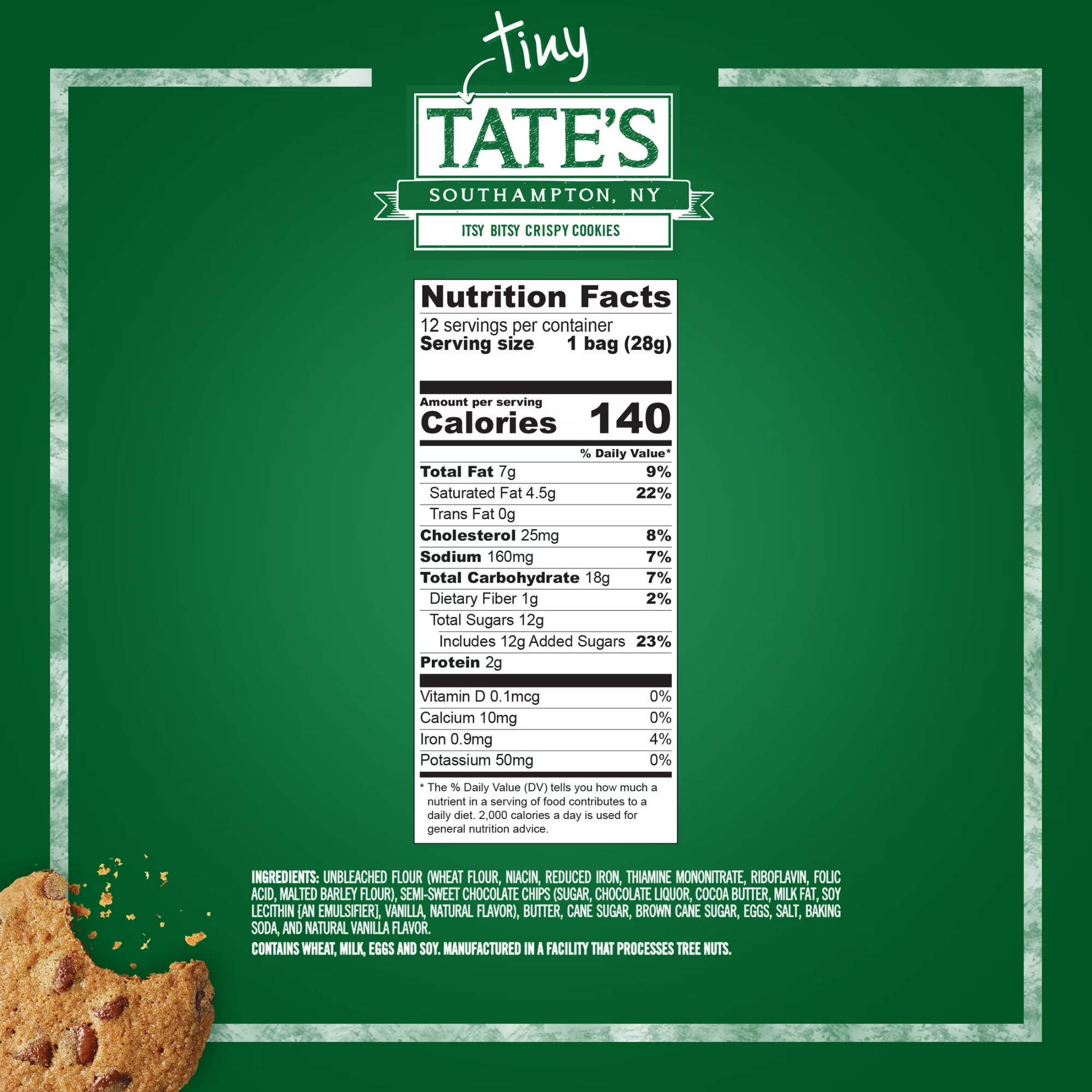 Tate's Bake Shop Tiny Chocolate Chip Cookies