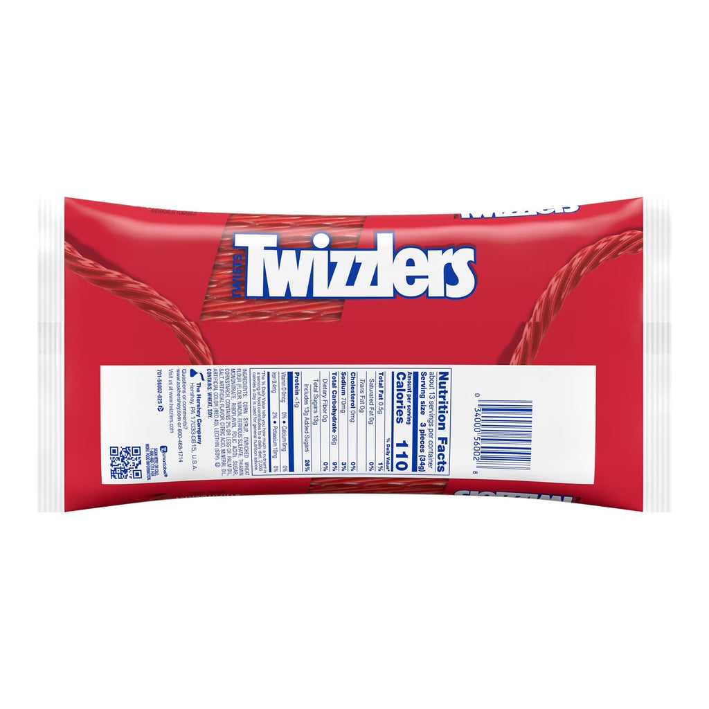 Twizzlers Twists Strawberry Flavored Licorice Style Chewy Candy
