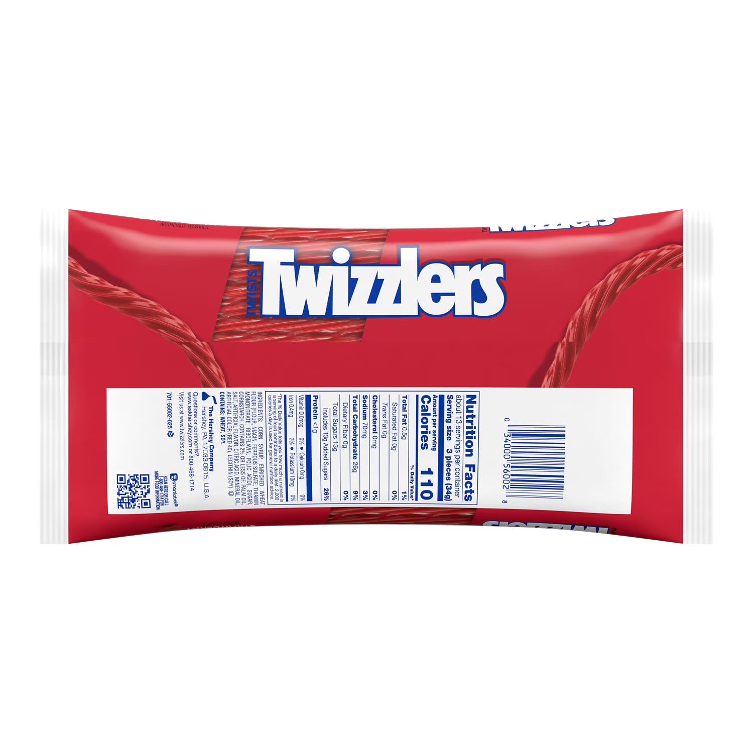 Twizzlers Twists Strawberry Flavored Licorice Style Chewy Candy