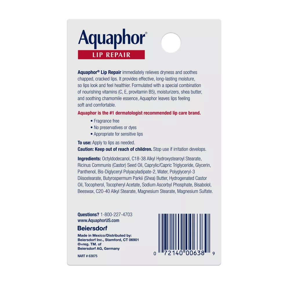 Aquaphor - Immediate Relief Lip Repair Balm