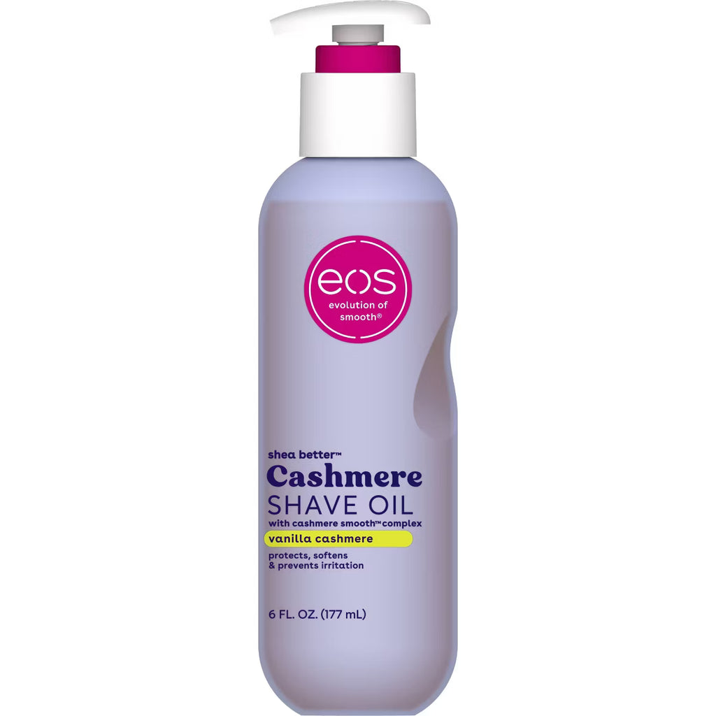 EOS Cashmere Skin Collection Shave Oil - Vanilla Cashmere - 6 fl oz: Paraben-Free, Phthalate-Free, For Bikini Line, Legs, Under Arm