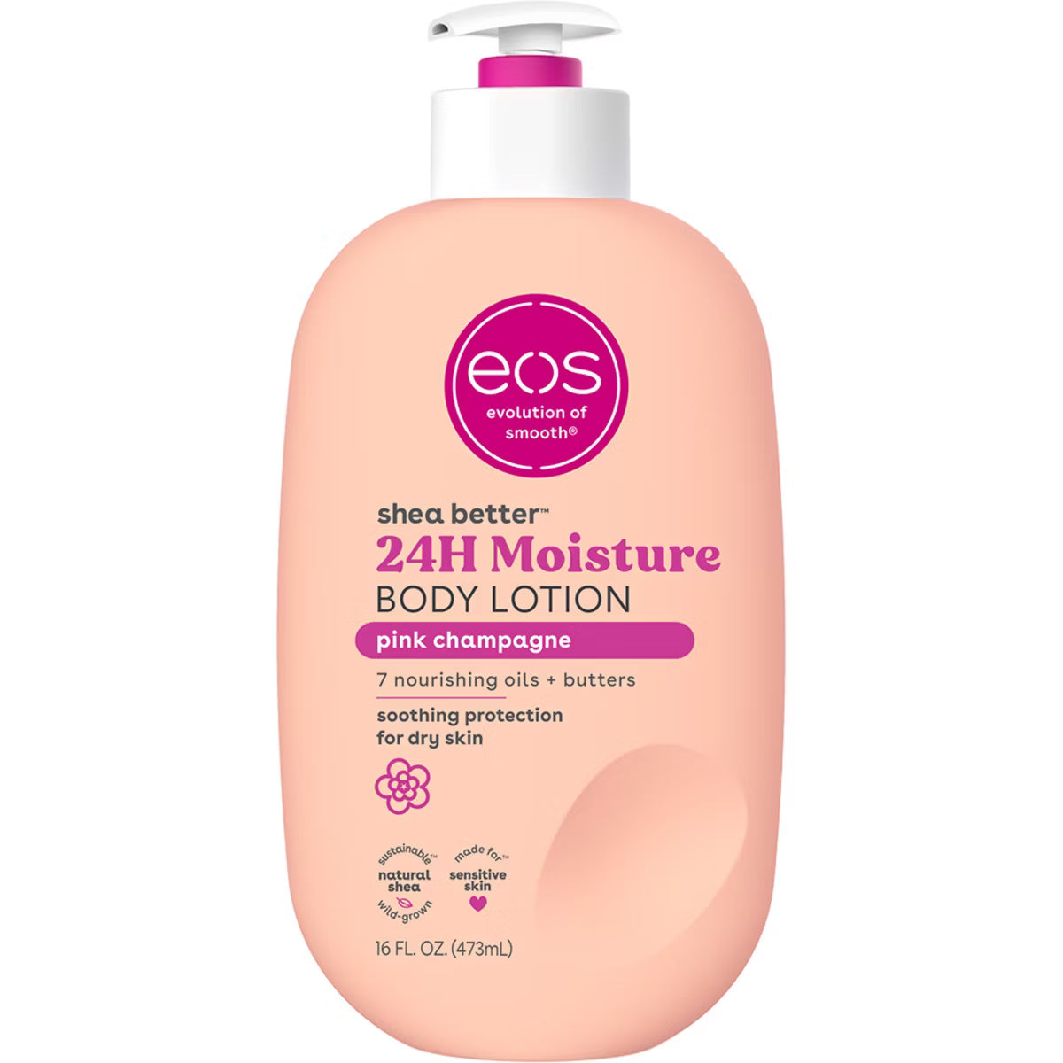 EOS Shea Better 24H Moisture Body Lotion - Pink Champagne - 16oz