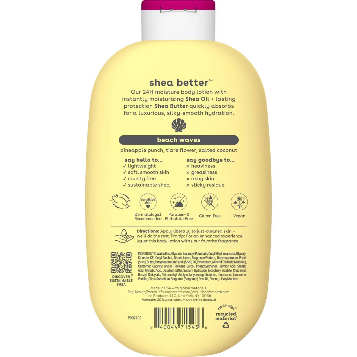 EOS Shea Better 24H Moisture Body Lotion - Beach Waves