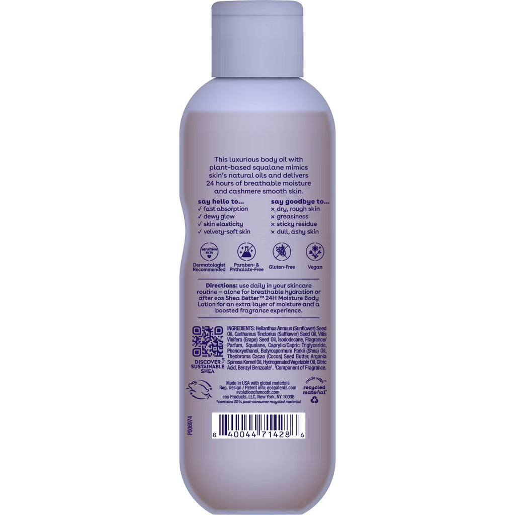 EOS Shea Better Cashmere Body Oil - Vanilla Cashmere