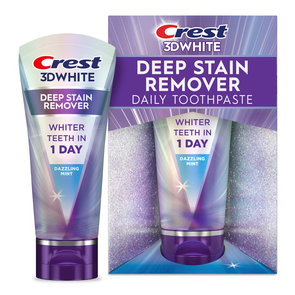 Crest 3D White Deep Stain Remover Daily Toothpaste - Dazzling Mint