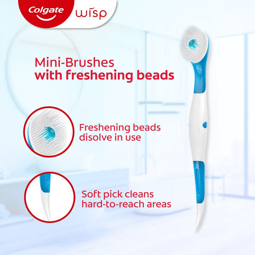 Colgate Max Fresh Wisp Disposable Travel Toothbrushes - Mini - Peppermint