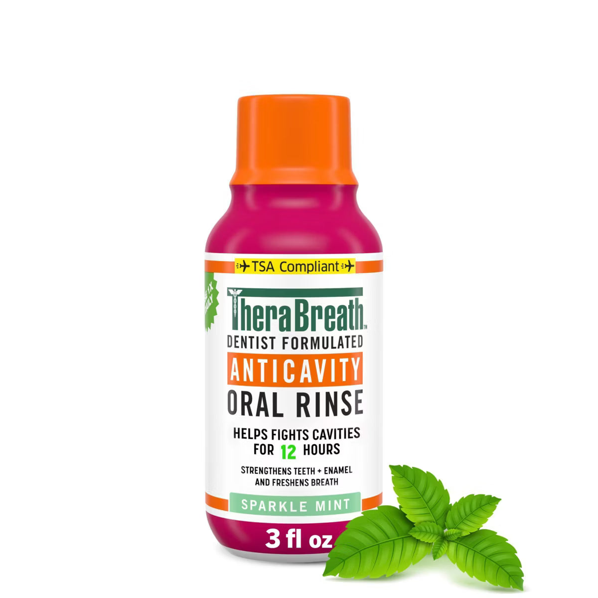 TheraBreath Anticavity Fluoride Mouthwash - Sparkle Mint