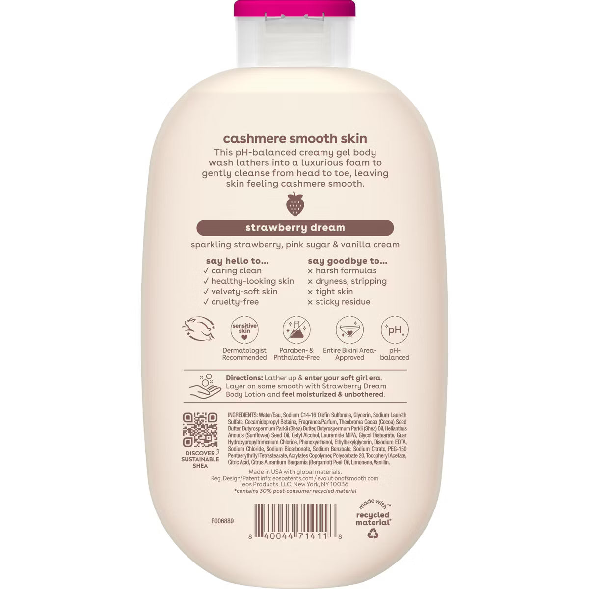 EOS Cashmere Body Wash - Strawberry Dream