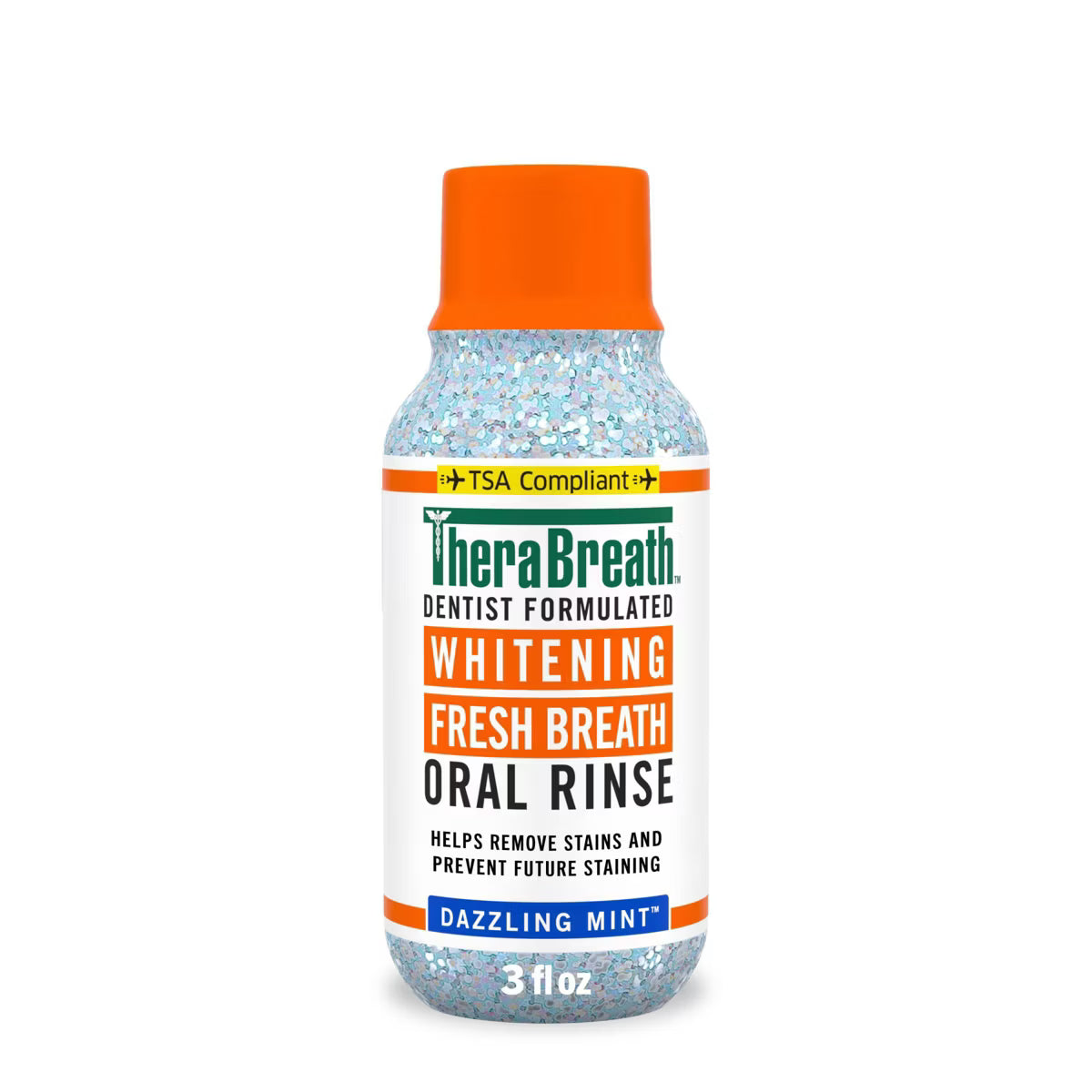 TheraBreath Whitening Mouthwash - Dazzling Mint (3 fl.oz)