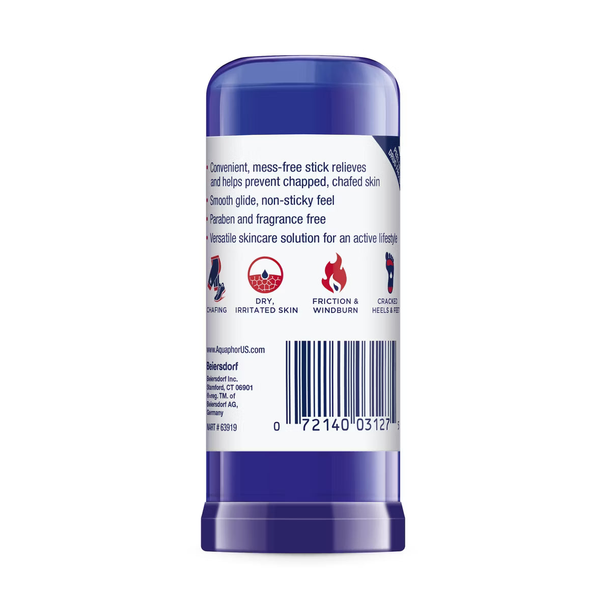 Aquaphor Healing Balm Stick Unscented - 0.65oz: Paraben-Free