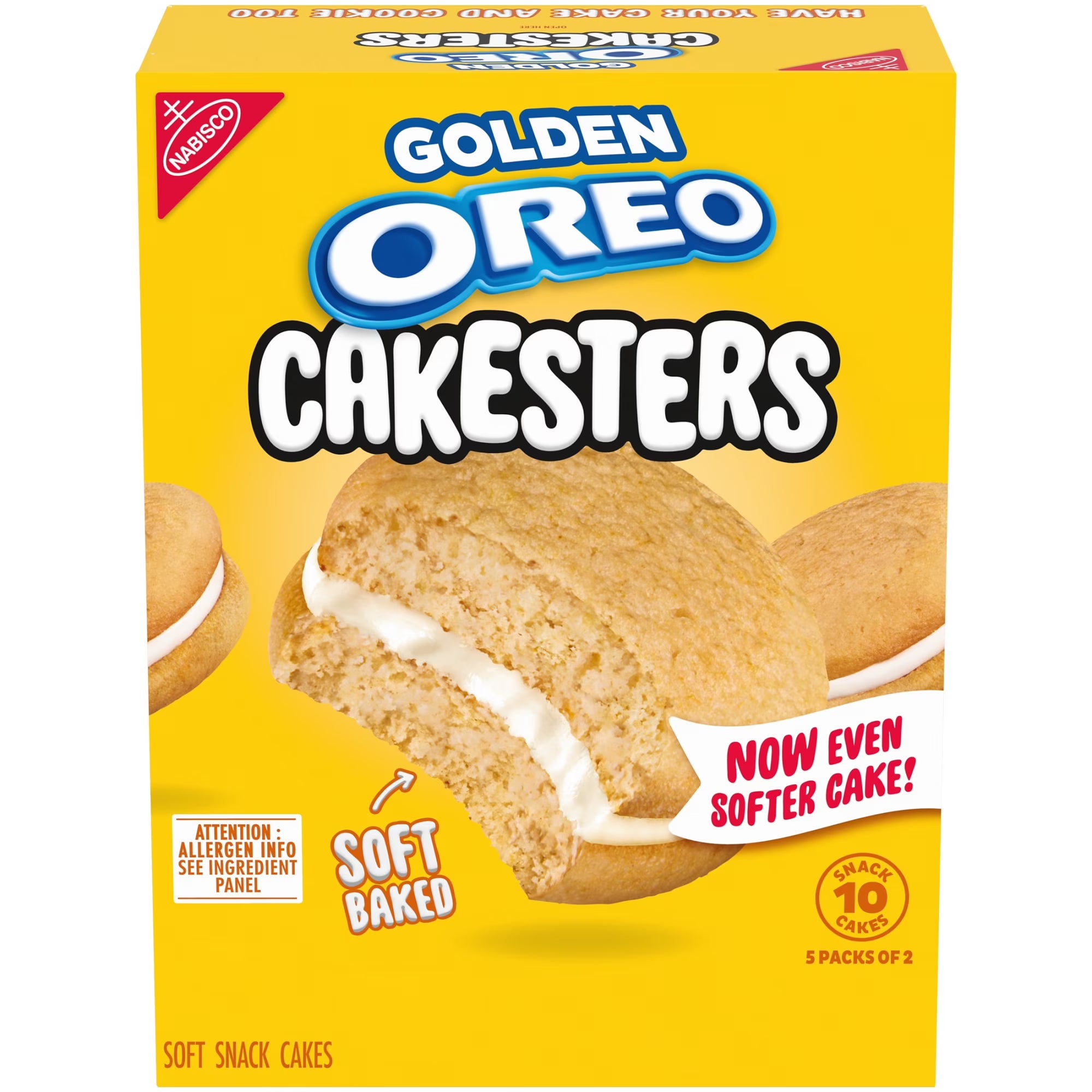 OREO Golden Cakesters Soft Snack Cakes (5 x 2 packs)