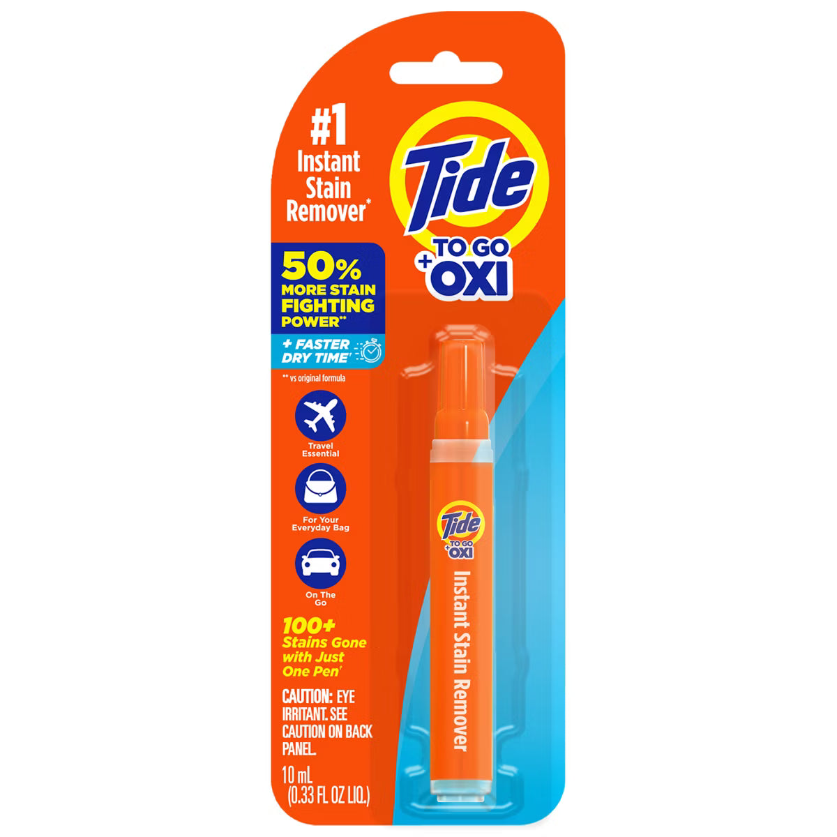 Tide to Go Instant Stain Remover Pen - 0.33 fl oz: Bleach-Free, Fresh Scent, Travel Size