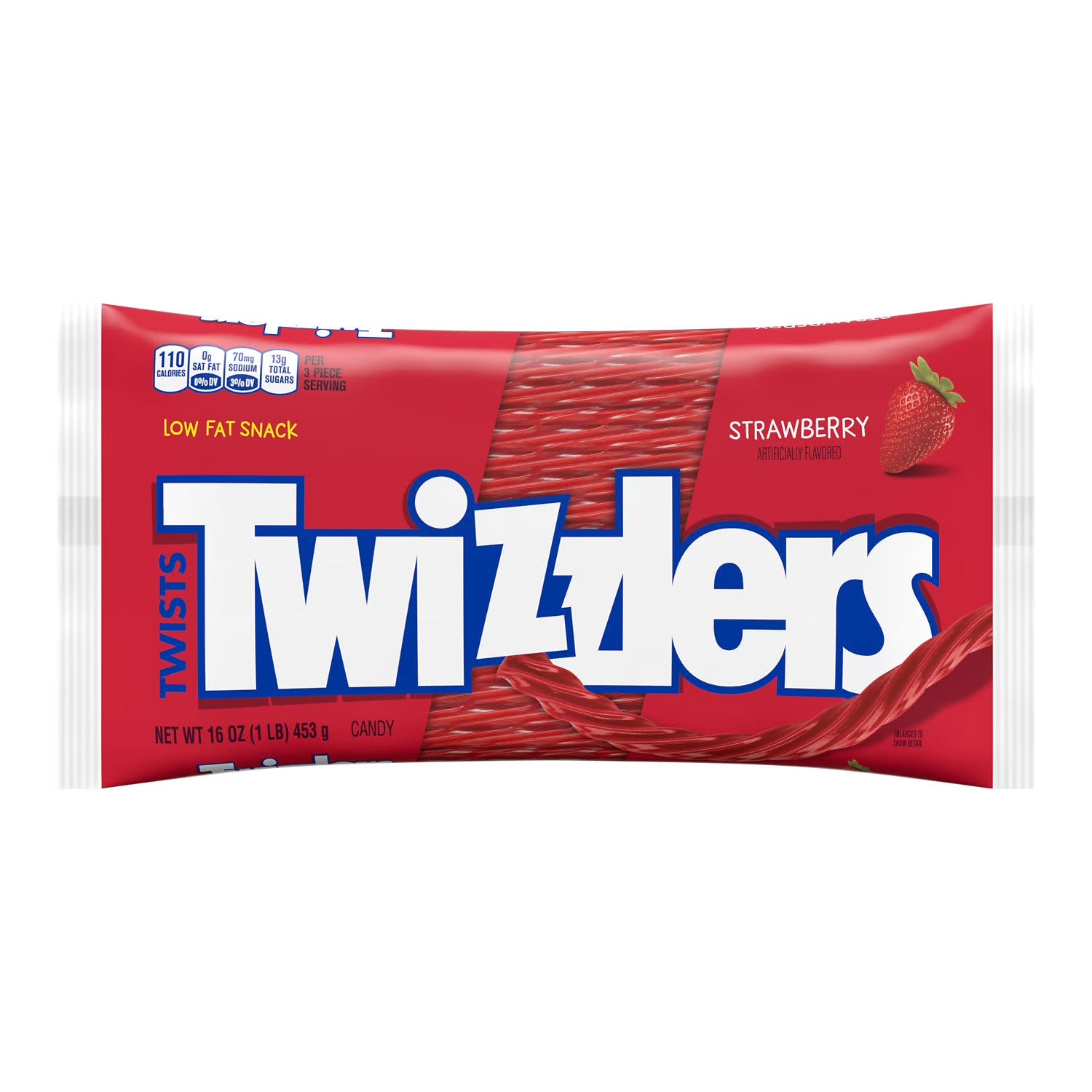 Twizzlers Twists Strawberry Flavored Licorice Style Chewy Candy